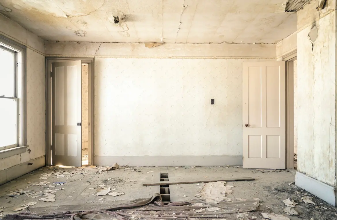 Waste disposal crew managing a cleanout project in Bethel